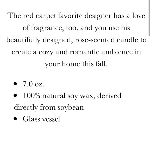 Naeem Khan Rose soy candle - Picture 8 of 10